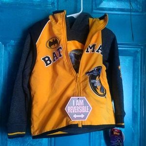 Boys Batman hoodie and vest set